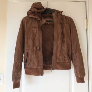 ** SOLD ** Brown “leather” jacket